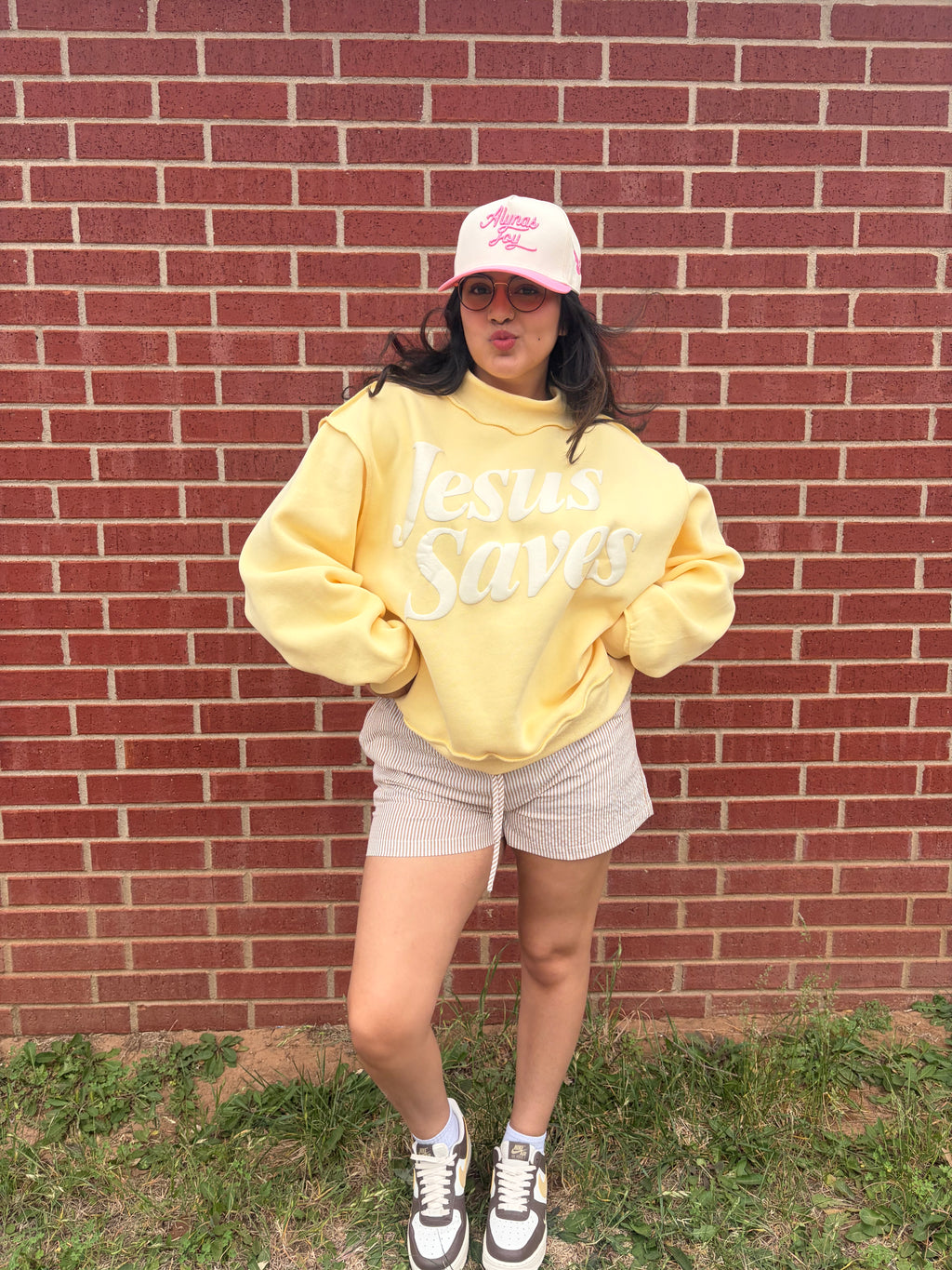 Jesus Saves mockneck