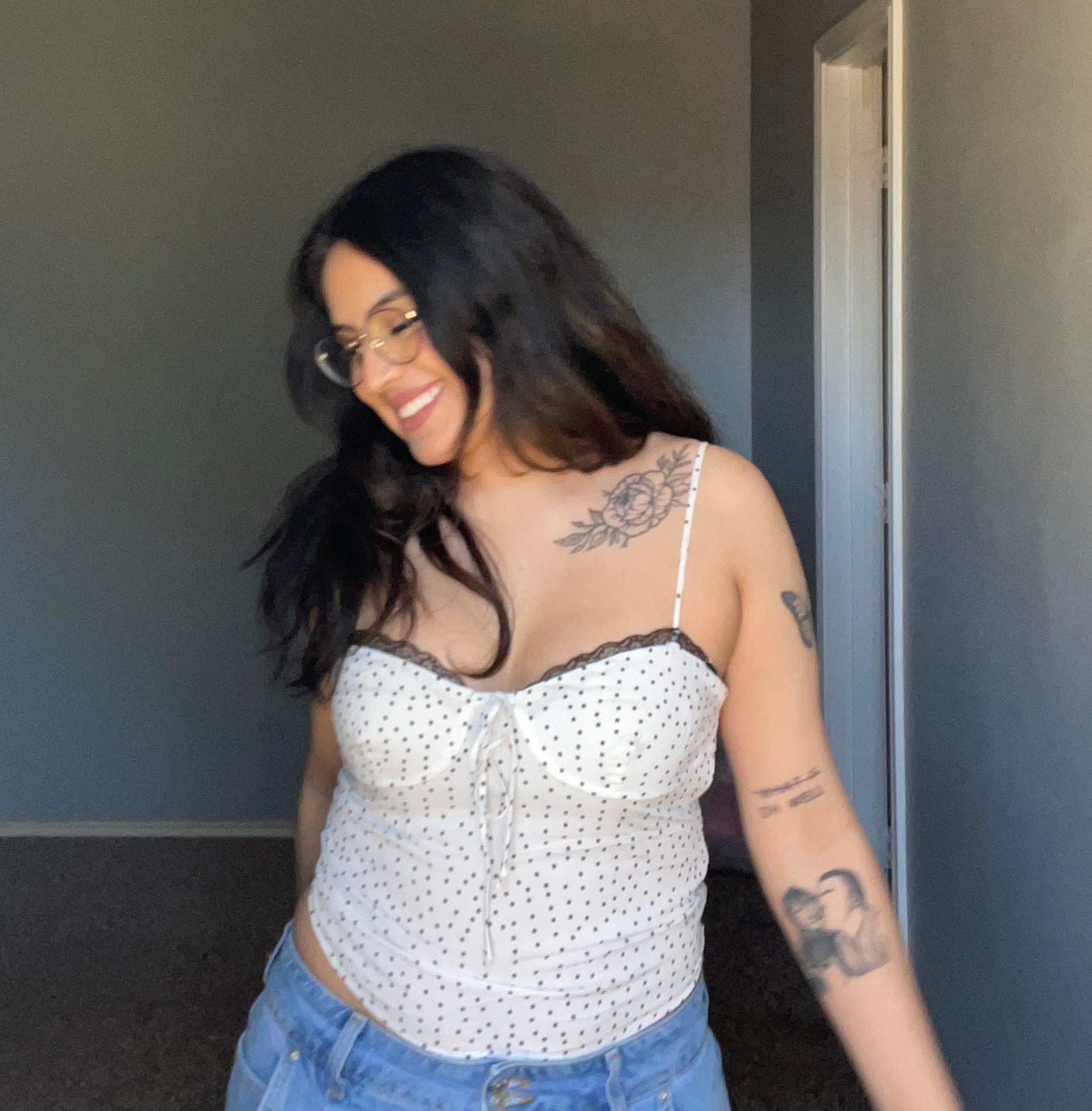 Penelope Polka Dot Top