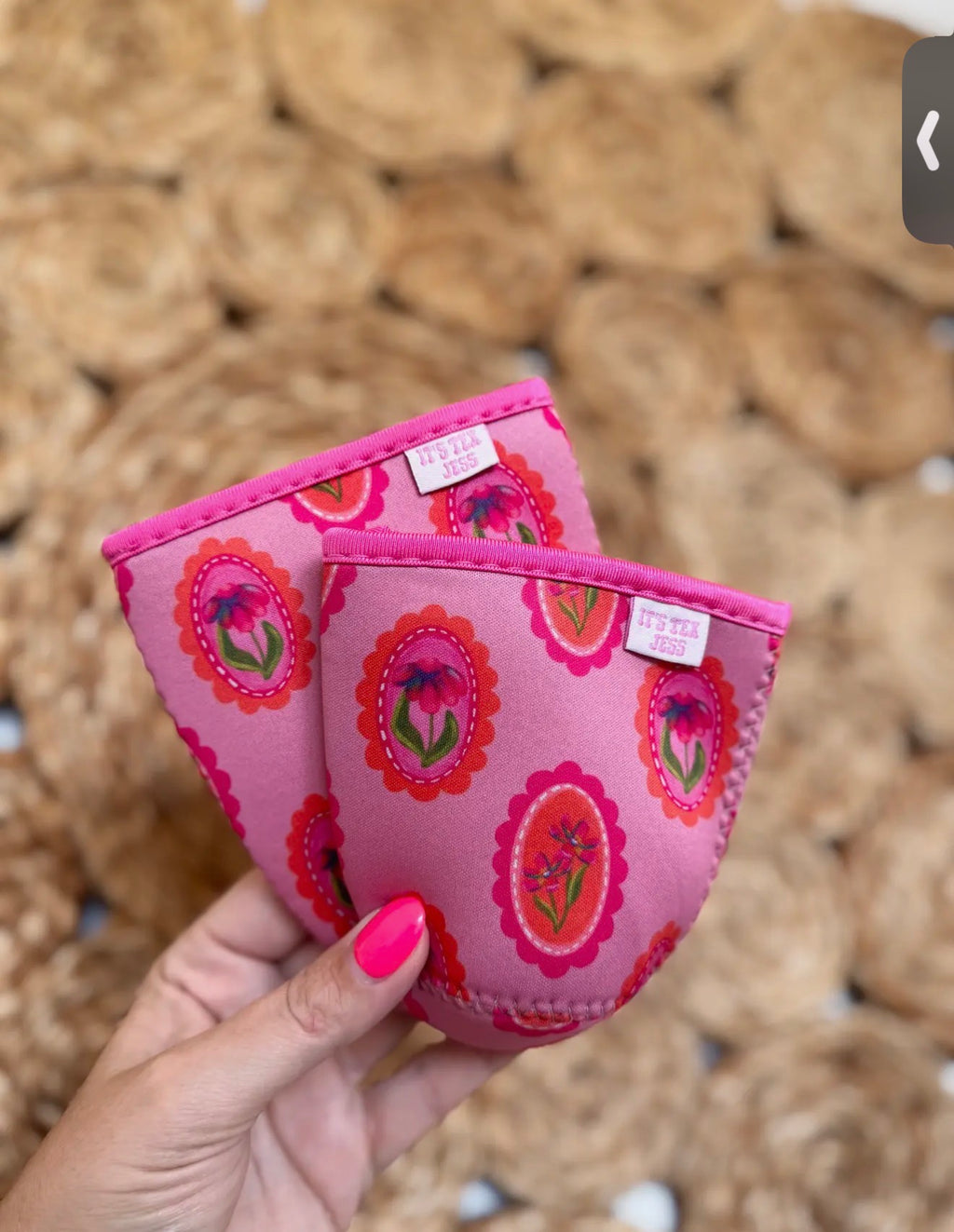 Jen Floral Iced Drink Sleeve