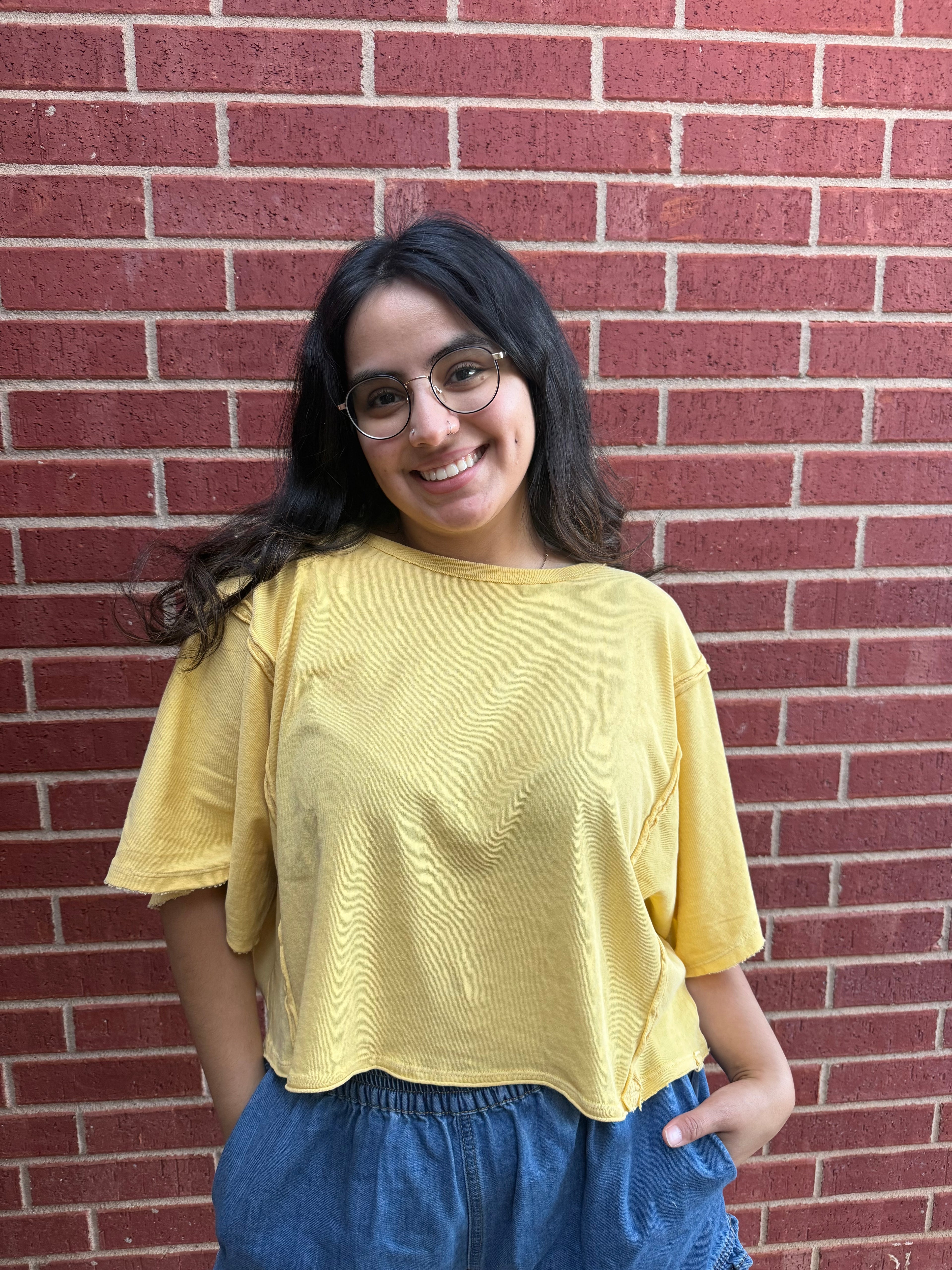 Bubblegum Top- Yellow