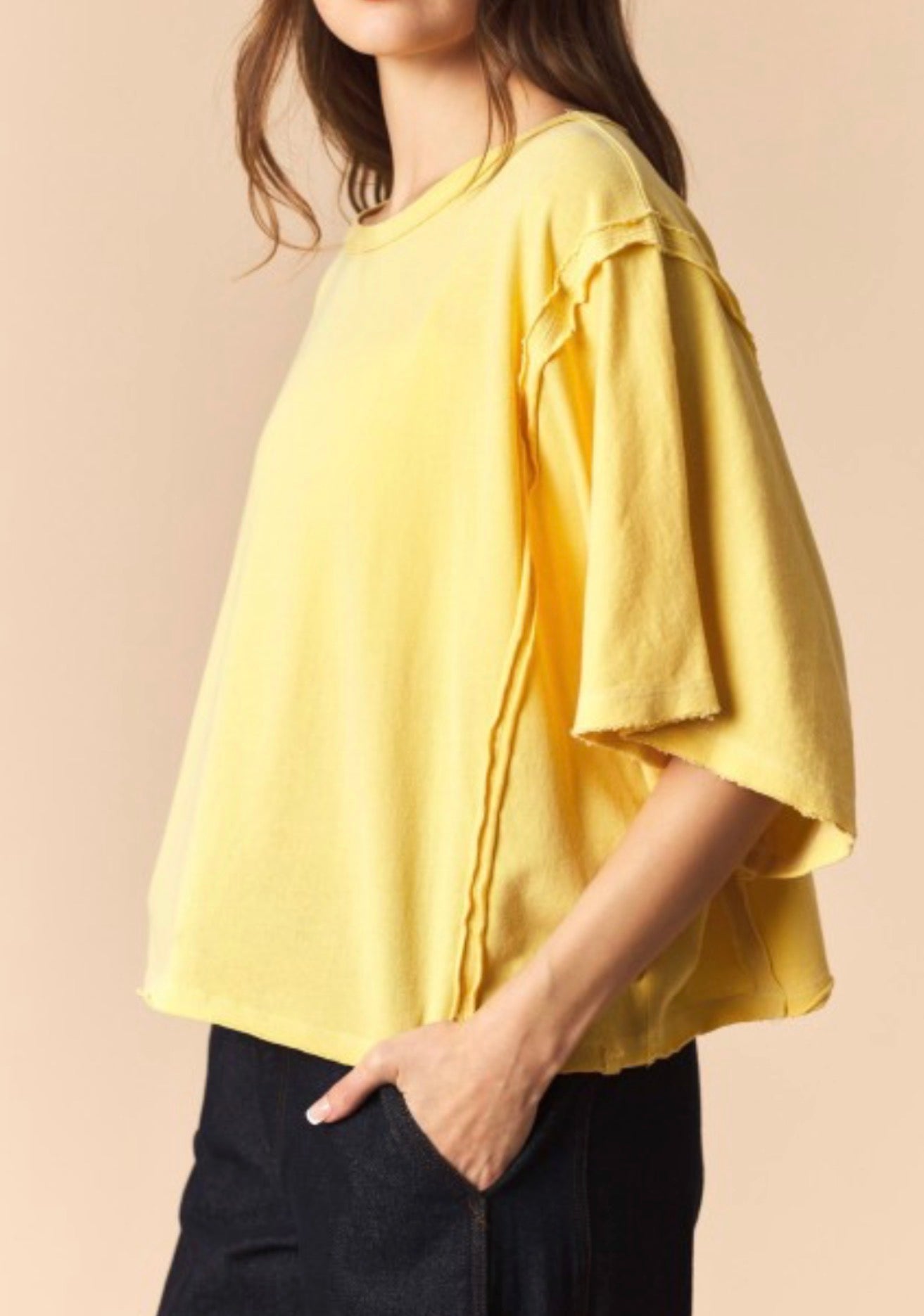 Bubblegum Top- Yellow