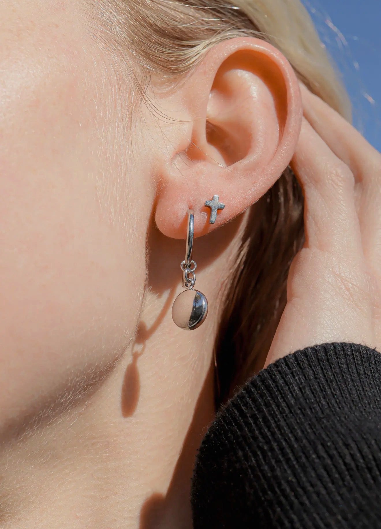 Dainty Cross Earrings