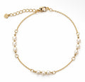Pearl Heart Station Bracelet