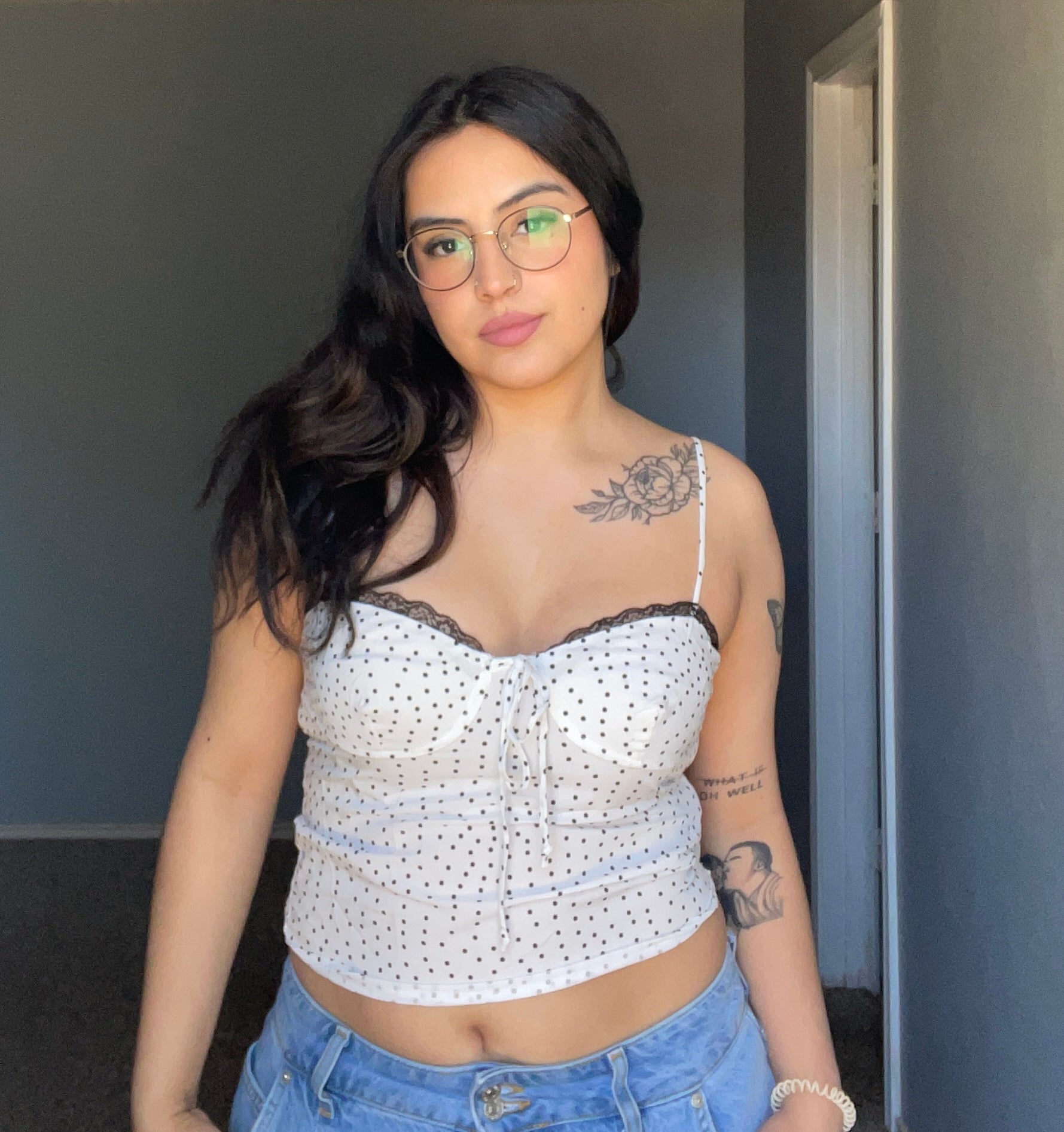 Penelope Polka Dot Top