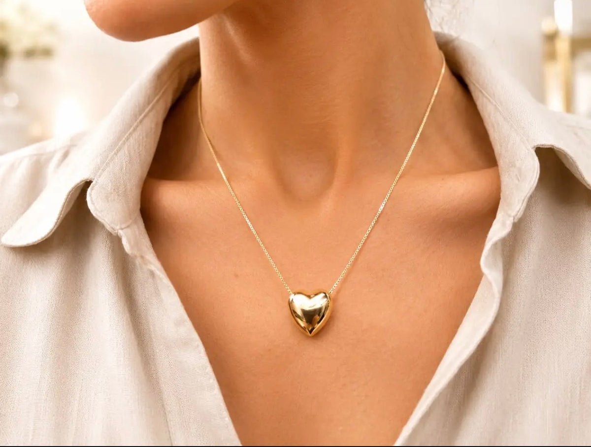 Puffy Heart Necklace