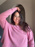Heather Waffle Knit Top