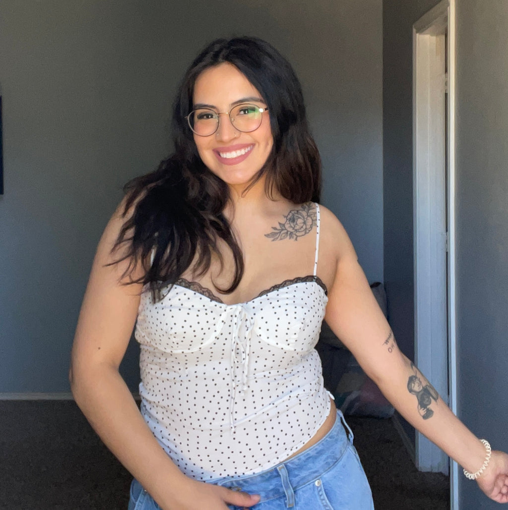 Penelope Polka Dot Top