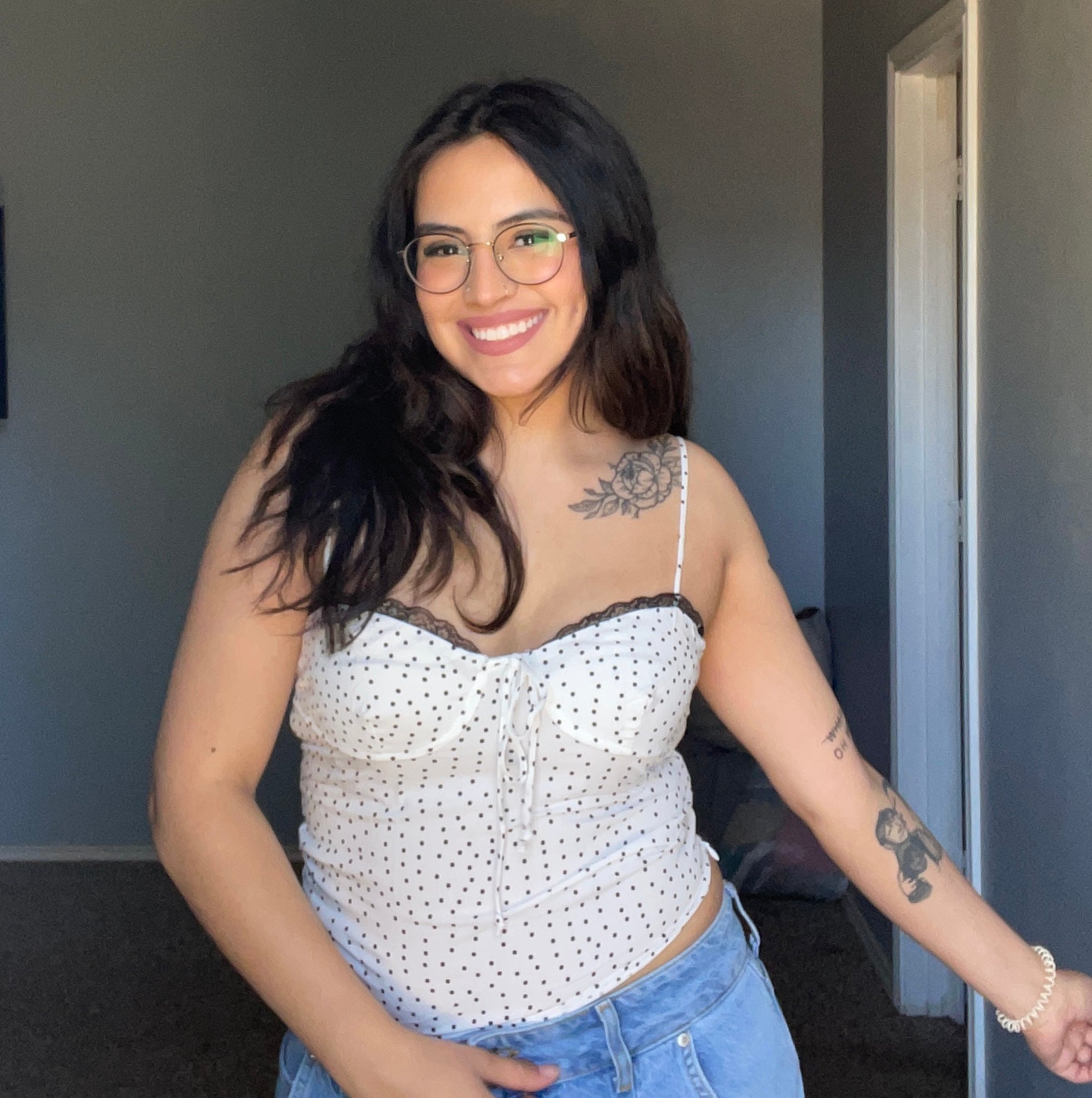 Penelope Polka Dot Top