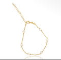 Heart Shaped Pearl Bracelet