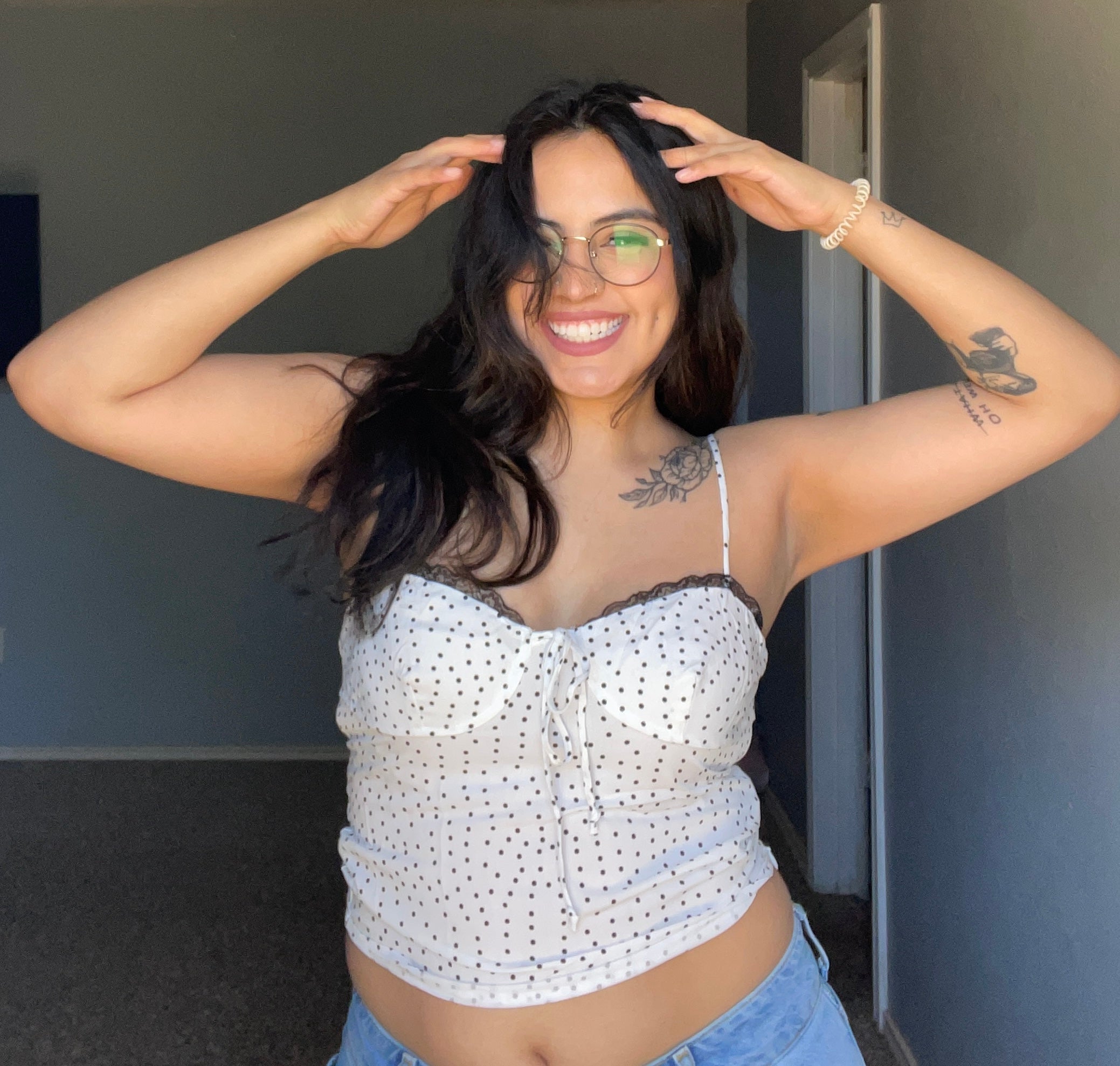 Penelope Polka Dot Top