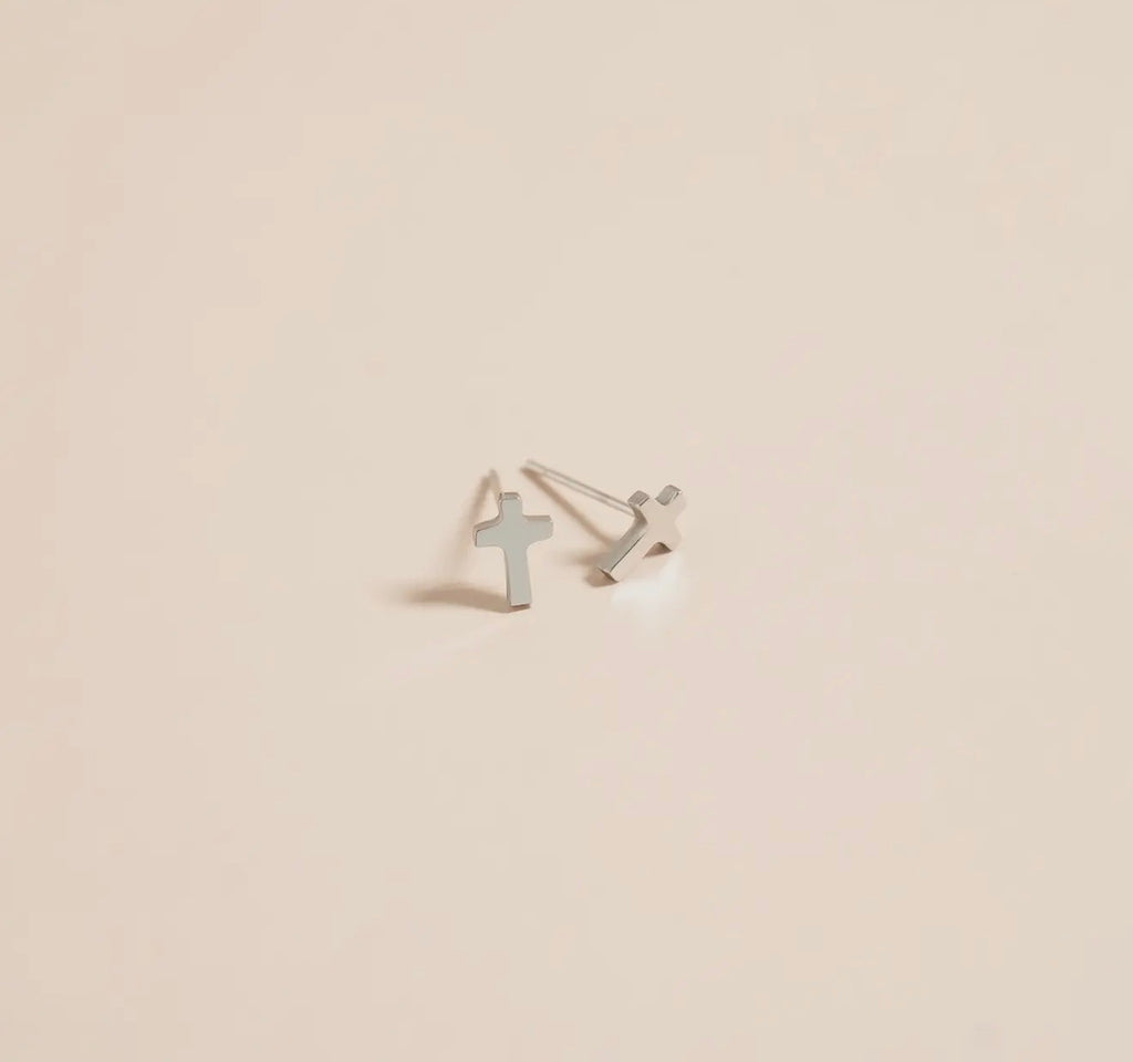 Dainty Cross Earrings