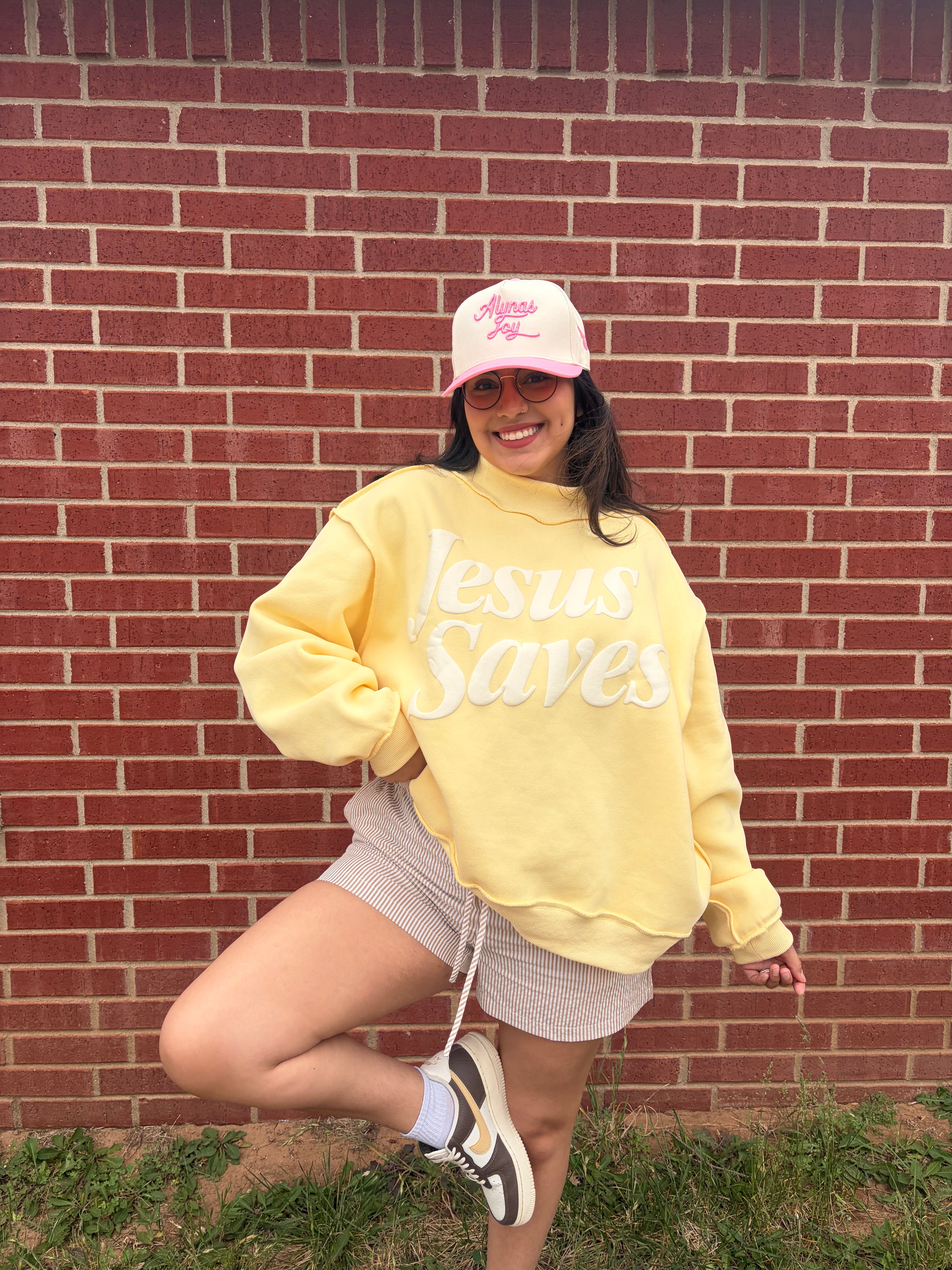 Jesus Saves mockneck