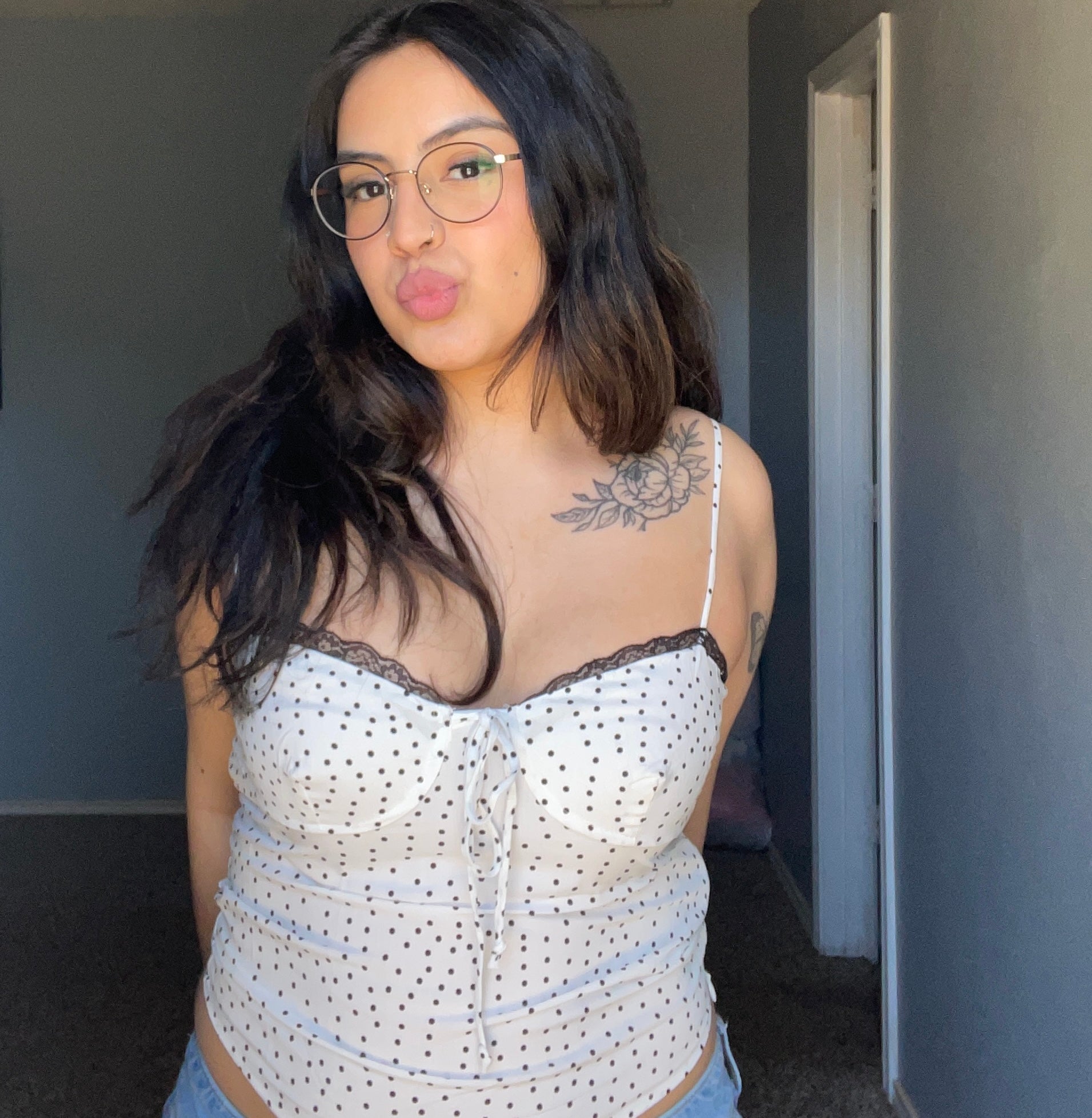 Penelope Polka Dot Top